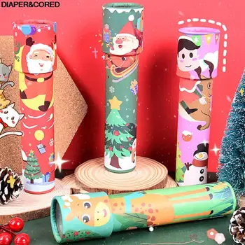 1 Adet Noel Ayarlanabilir Fantezi Renkli Dünya İnteraktif Mantıksal çiçek dürbünü Dönen çiçek dürbünü Oyuncak Rotasyon Çocuklar için