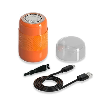 1 Takım Elektrikli Mini Tıraş Makinesi cep Jilet Sakal Düzeltici Tıraş Makinesi IPX7 su geçirmez ıslak kuru çift Kullanımlı tip-C Hızlı Şarj