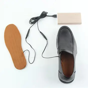 1 Çift sıcak tutan çoraplar Elektrikli Isıtmalı Ayakkabı Astarı Ayak ısıtıcı Usb Ayak Kış İsıtıcı Kamp Aksesuarları Erkekler Kadınlar İçin