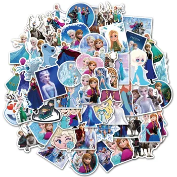10/50/100 adet Disney Film Dondurulmuş Çıkartmalar Prenses Anna Elsa Kristoff Olaf Karikatür Sticker Kaykay Dizüstü Bagaj Çocuk Oyuncak
