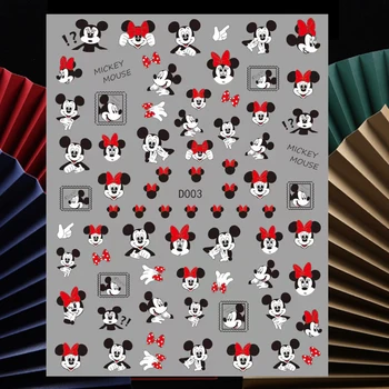 10 ADET Disney Nail Art Sticker Minnie Mickey Karikatür Donald Ördek Tırnak Kaymak Kurbağa Kelebek Harry Potter Karakter Tasarım Dekor