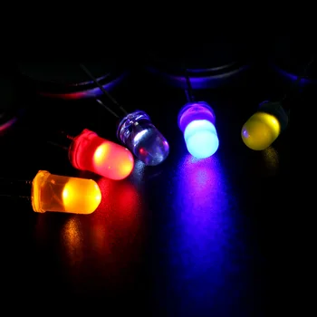100 ADET LED diyot ışık 5MM DIY çeşitli lamba yayan Diyot led ışık elektronik bileşenler Kırmızı turuncu sarı yeşil Mavi Beyaz
