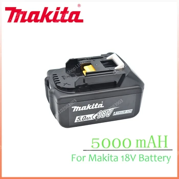 100 % Orijinal Makita 18V 5.0 Ah Şarj Edilebilir Güç Araçları Pil ile LED lityum-iyon yedek pil LXT BL1860B BL1860 BL1850