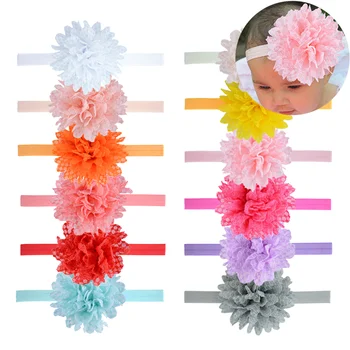 15 Renk 1 adet Bebek Kafa Bandı Yenidoğan Elastik saç Bandı Kızlar İçin Çiçekler Bantlar Hairband Çocuk Çocuk saç aksesuarları Şapkalar