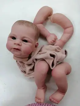 19 inç Yeniden Doğmuş Bebek Kiti Gerçekçi Yumuşak Dokunmatik DIY Boyalı Bebek Parçaları Sevimli Doğum Günü Yılbaşı Hediyeleri Yeniden Doğmuş Bebek Oyuncak
