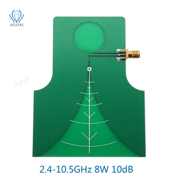 2.4-10.5 GHz 8W 10dB UWB Yönlü Yüksek Kazançlı Geniş Bant TEM Anten 2.4 G İletim Anteni