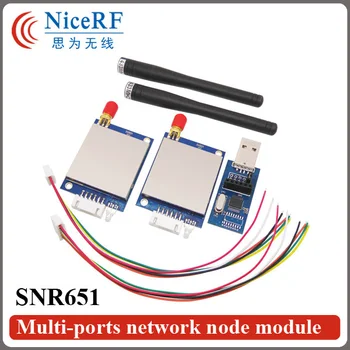 2 Adet / grup 500 mw 915 MHz RS232 Arayüzü Kablosuz RF Modülü SNR651+2 ADET Antenler + 2 ADET USB Brigde kurulu