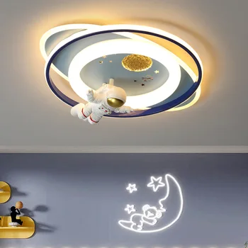 2023 Tavan ışıkları Çocuk Odası Astronot Erkek Kız Yatak Odası Prenses Spaceman Roket Tavşan Tavan Lambası Сетильник потологный