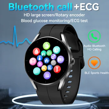 2023 Yeni akıllı saat EKG Smartwatch Bluetooth Çağrı akıllı saat es Erkekler Kadınlar İçin Monitör Sağlık Non-invaziv Kan Şekeri Monitörü