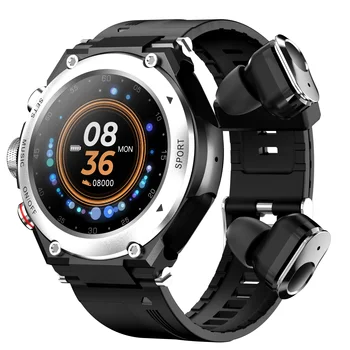 2023 Yeni T92 Erkek Kadın akıllı saat Kulakiçi İle bluetooth Kulaklık Smartwatch Hoparlör İzci Müzik nabız monitörü Spor