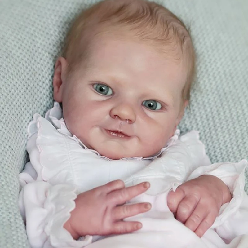 19 inç Kiti Yeniden Doğmuş Magdalena DIY Yeniden Doğmuş Bebek Kiti Taze Renk Yumuşak Dokunuşlu Bitmemiş Bebek Parçaları Vücut ve Gözler
