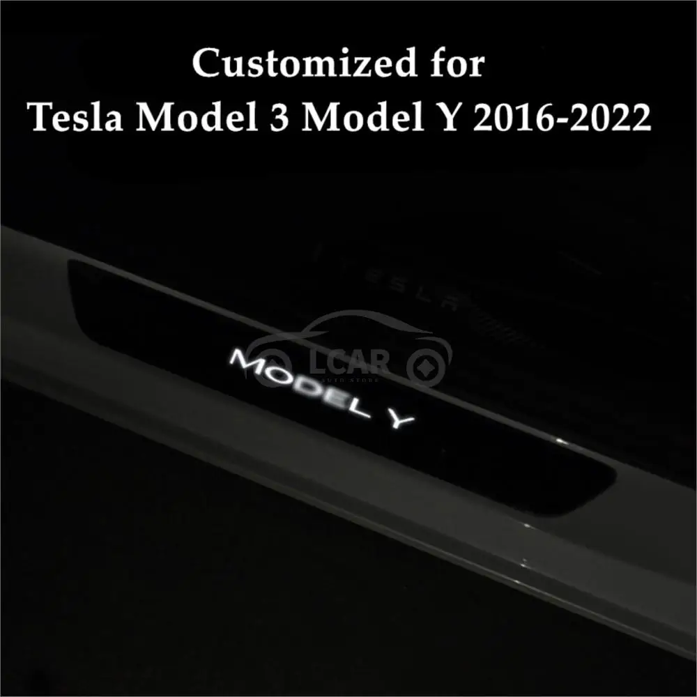 Tesla Modeli 3 Model Y 2016-2023 Led Aydınlatmalı Pedalı Karşılama Işığı Eşik Plaka Lambası Kapı Styling Atmosfer Dekorasyon Şerit