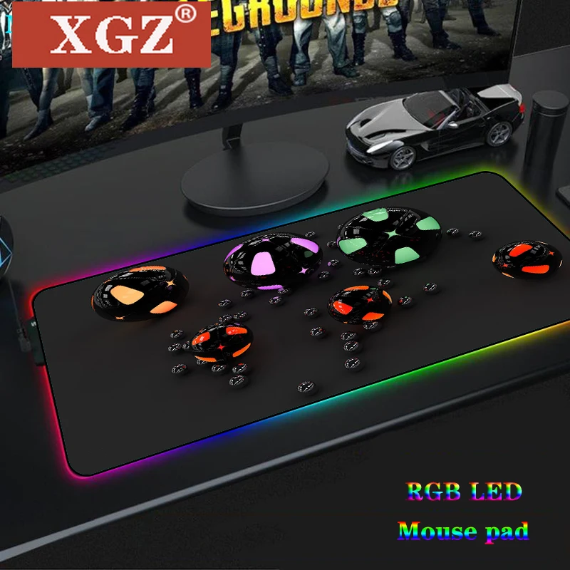 XGZ Yıldız Büyük led ışık RGB Su Geçirmez Oyun Mouse Pad USB Kablolu 7 Renkli Bilgisayar Csgo Oynatıcı çevre birimi ekipmanı kaymaz