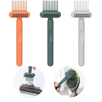 2İn1 Tarak Temizleme Fırçası Saç Fırçası Temizleyici tarak Gömülü Aracı Mini Saç Kir Sökücü Kaldırmak İçin Saç Toz Ev Salon Kullanımı