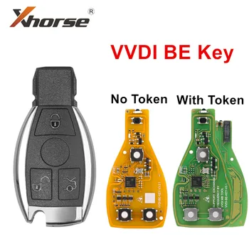3/4 Düğmeler Xhorse VVDI OLABİLİR Anahtar Pro XNBZ01EN Mercedes Benz İçin V3. 2 PCB Uzaktan Anahtar Çip Geliştirilmiş Versiyonu Akıllı 315 MHz / 433 MHz