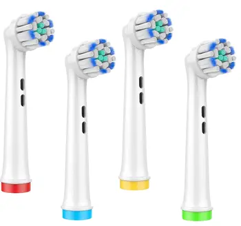 4/8 / 12XToothbrush Fırça Kafaları Oral-B Genius ve Hassas Temiz Fırça Kafaları Dolum Oral-B 7000/Pro 1000/9600/ 5000/3000