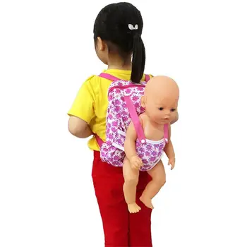 43cm Xıafu oyuncak bebek giysileri Aksesuarları saklama çantası İçin 18 İnç amerikan oyuncak bebek Aksesuarı Kız Oyuncak Takım Elbise Bebek Giysileri Bebek Tobackpack