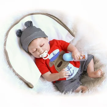 45Cm Rejenerasyon Bebek Yumuşak Bebek Silikon Vücut Giysileri Erkek Kol Sevimli Uyku Modeli Noel hediyesi