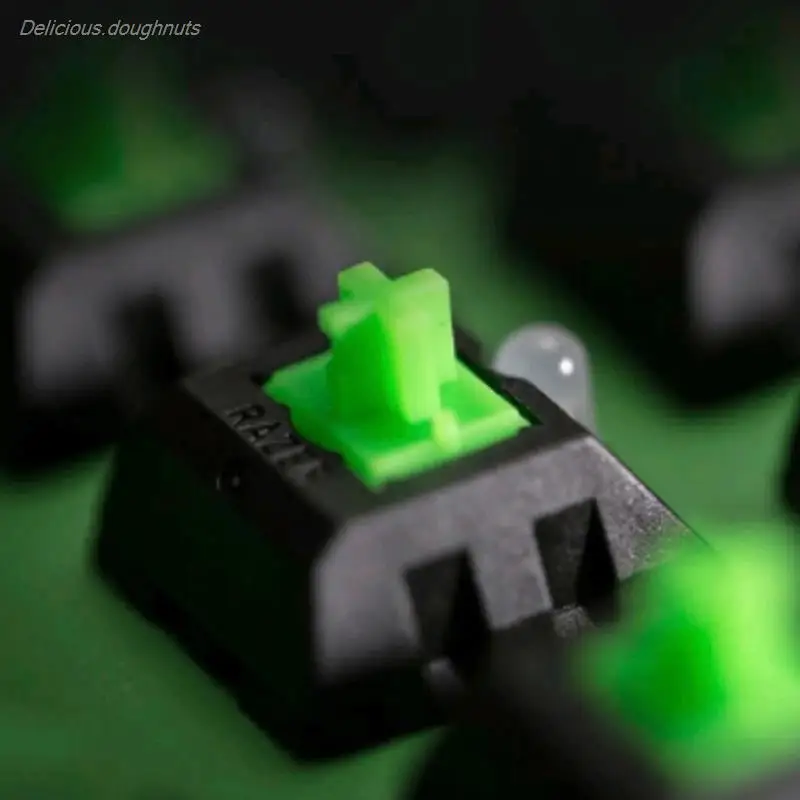 Yeşil RGB anahtarları Razer blackwidow Chroma Oyun Mekanik Klavye ve diğerleri ile 4pin led anahtarı