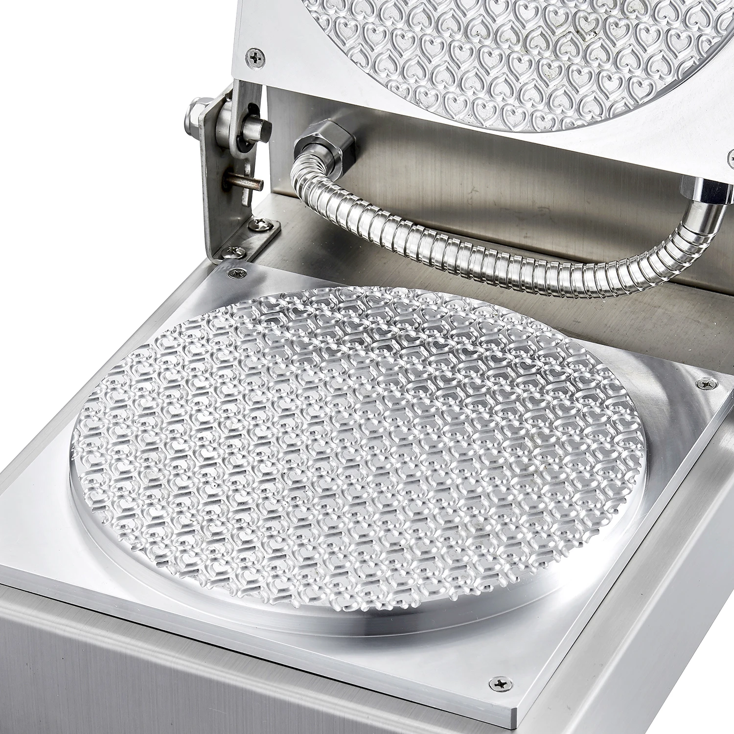 110 V veya 220 V Ticari Dondurma Koni Pişirme Makineleri Makinesi Profesyonel Özelleştirilmiş Oyma logo Waffle Koni Makinesi