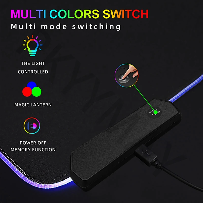 RGB oyun Mousepad Geometrik fare altlığı LED Büyük Oyun Mousepads XXL Klavye Pedleri Aydınlık sümen Mouse Pad Arkadan Aydınlatmalı
