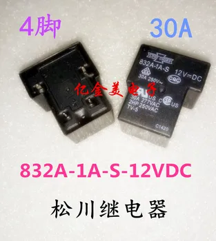 832A-1A-S-12VDC 832A-1A-F-S 832A-1A-C Röle 4-pin 30A