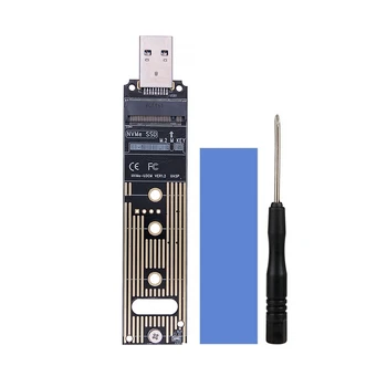 Aktarım Kartı M. 2 Katı Hal Sürücü NVME Protokolü USB3.1 Adaptör Kartı SSD Katı Hal Sürücü TİP-C İn-Line Genişletme Kartı
