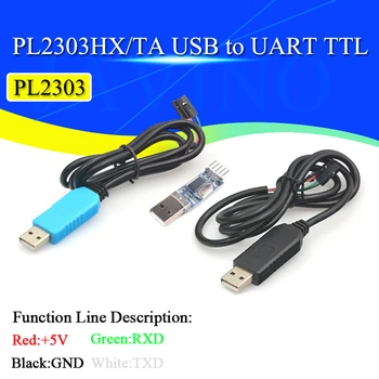Akıllı Elektronik PL2303 PL2303HX USB UART TTL Kablo Modülü 4P 4Pin RS232 Dönüştürücü Seri Hat Desteği Linux Mac Win7