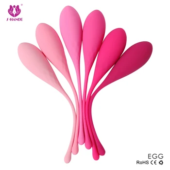 Akıllı Kegel Topu Vajinal Halter Kegel Ben Wa Topu Vibratör Yumurta Vajinal Eğitim Egzersiz Seks Oyuncakları Kadın Ürünleri 6 adet / takım