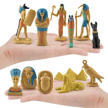 Antik Mısır Minyatür Aksesuarları Efsane Kraliçe Firavun Tutankamon Mumya Anubi Tanrıça Aksiyon Figürü Heykelcik Model Oyuncaklar
