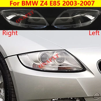 BMW için Z4 E85 2003-2007 Far Gölge Şeffaf Far kapağı Gölge Kafa lambası Kabuk abajur lens