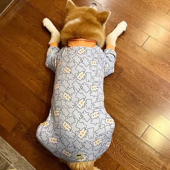 Büyük Köpek Giyim Tulum Pijama Büyük Köpek Giysileri Golden Retriever Samoyed Labrador Husky Sınır Collie Kostüm Evcil Hayvan Ürünleri