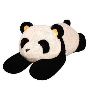Büyük Panda Yastık Oyuncaklar Çocuklar İçin Doldurulmuş Hayvan Bebek Kız Uyku Oyuncaklar Çocuklar Doğum Günü Hediyeleri Yumuşak Panda Peluş Yastık Sevimli Dekor