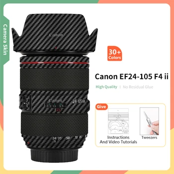 Canon 24 105mm Cilt EF 24-105mm f / 4L IS II USM Lens Cilt Anti-Scratch Koruyucu Sticker Wrap Cilt Daha Fazla Renk