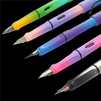 EF 0.5 0.38 mm Degrade Mat dolma kalem s Iş Ofis dolma kalem Öğrenci Okul Kırtasiye Malzemeleri Mürekkep Renkli hazretleri