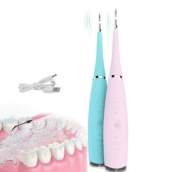 Elektrikli Oral Irrigator Sonic titreşim diş fırçası beyaz Ultrasonik diş temizleyici diş duşu diş taşı Kaldırmak SU371