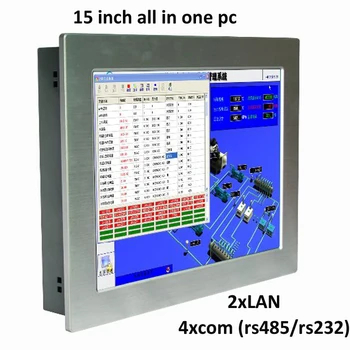 Endüstriyel Tablet PC IP65 Su Geçirmez 15 İnç Dokunmatik Ekran Hepsi Bir Arada PC Bilgisayar