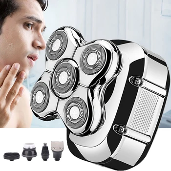 Erkek Elektrikli Tıraş Makinesi Yüz Sakal Saç Düzeltici Yeni Yüzen Küresel Kesici Kafa Çok Fonksiyonlu erkekler jileti tımar kiti
