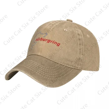 Erkek ve kadın Vintage Nurburgrings Beyzbol kovboy şapkası Kapaklar Ayarlanabilir Rahat Pamuk güneş şapkaları Unisex Vizör Şapkalar