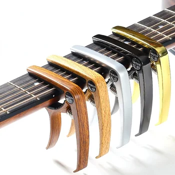 Evrensel Elektro Gitar Capo Hızlı Değişim Kelepçe Anahtar Metal Tuning Klip Akustik Bas Ukulele Parçaları Çekebilir Dize Tırnak