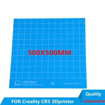Funssor 2 adet* 500X500MM yapı plaka bant 3M 300LSE etiket Creality CR 5 mavi baskı yatak bandı Isıtma Yatak Sticker
