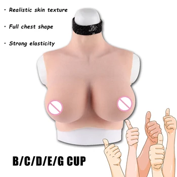 Gerçekçi Yapay Silikon Göğüsler Formları Crossdresser Sahte Göğüsler Cosplay Adam Kostüm Sürükle Kraliçe Transeksüel Sissy Transseksüel