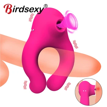 Horoz Halka Vibratör 7 Hızları Penis halkası Masaj Vibratör Penis Klitoral Stimülasyon Yetişkin Seks Oyuncakları Adam için Klitoris Stimülatörü