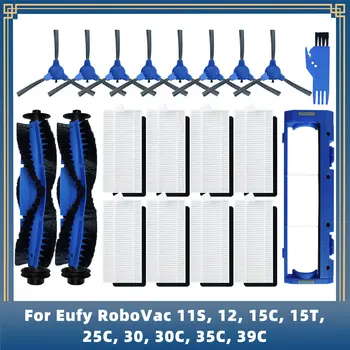 Için Eufy RoboVac 11S, 12, 15C, 15T, 25C, 30, 30C, 35C, 39C Robot Vakum Yedek Parçaları Ana Yan Fırçası Hepa Filtre Kapağı