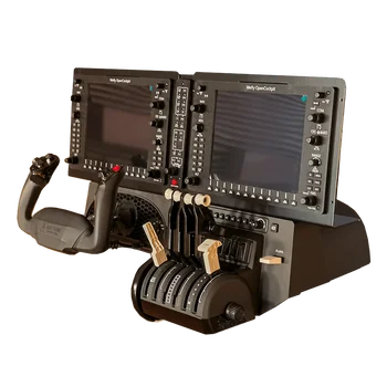 Için P3D Simülasyon Uçuş G1000 Entegre Aerofon PFD / MFD Ekran Paneli 10.4 İnç LCD Metre Ekran