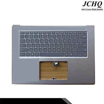 JCHQ Klavye C Kabuk İle Microsoft Surface Laptop İçin 3 4 15 İnç 1868 Siyah Gümüş
