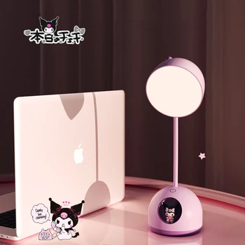 Kawaii Hello Kitty Y2K Sanrio Kuromi Masa Lambası Sevimli Cinnamoroll Yatak Odası Öğrenci Çalışma Göz Koruması Sevimli Doğum Günü Kız Hediyeler