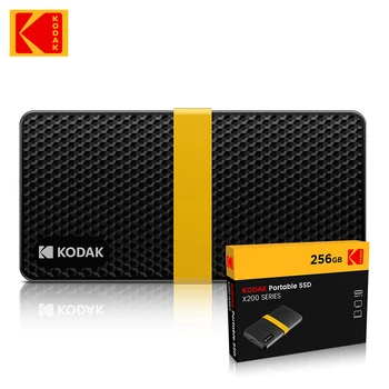 Kodak X200 Mini Harici Taşınabilir USB 3.1 Tip-C SSD Katı Hal Sürücü 256 GB / 512 GB / 1 TB Dizüstü Masaüstü Sabit Disk Ücretsiz Kargo