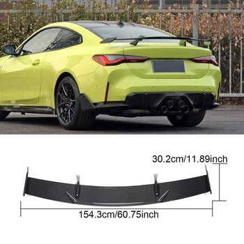 Kuru Karbon Fiber Arka Bagaj Kanat BMW için rüzgarlık G82 M4 2021-2022 Gövde Kiti Kalıplama Splitter Kapağı Trim