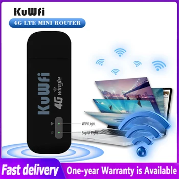 KuWFi 150Mbps 4G LTE USB Kablosuz sim kartlı router Yuvası Kablosuz Modem Araba Wi-Fi Dongle Cep Hotspot Araba Ofis Ev İçin